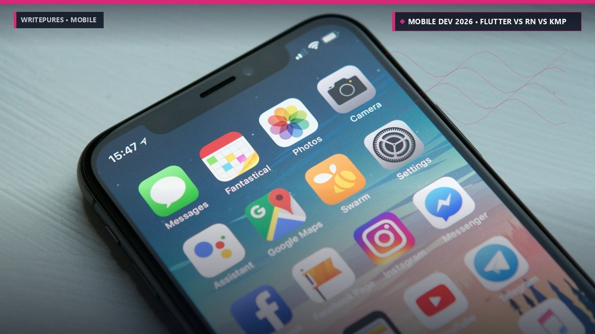 Cross-Platform Mobile Development in 2026: Flutter Impeller vs. React Native New Architecture vs. Kotlin Multiplatform — WritePures Mobile