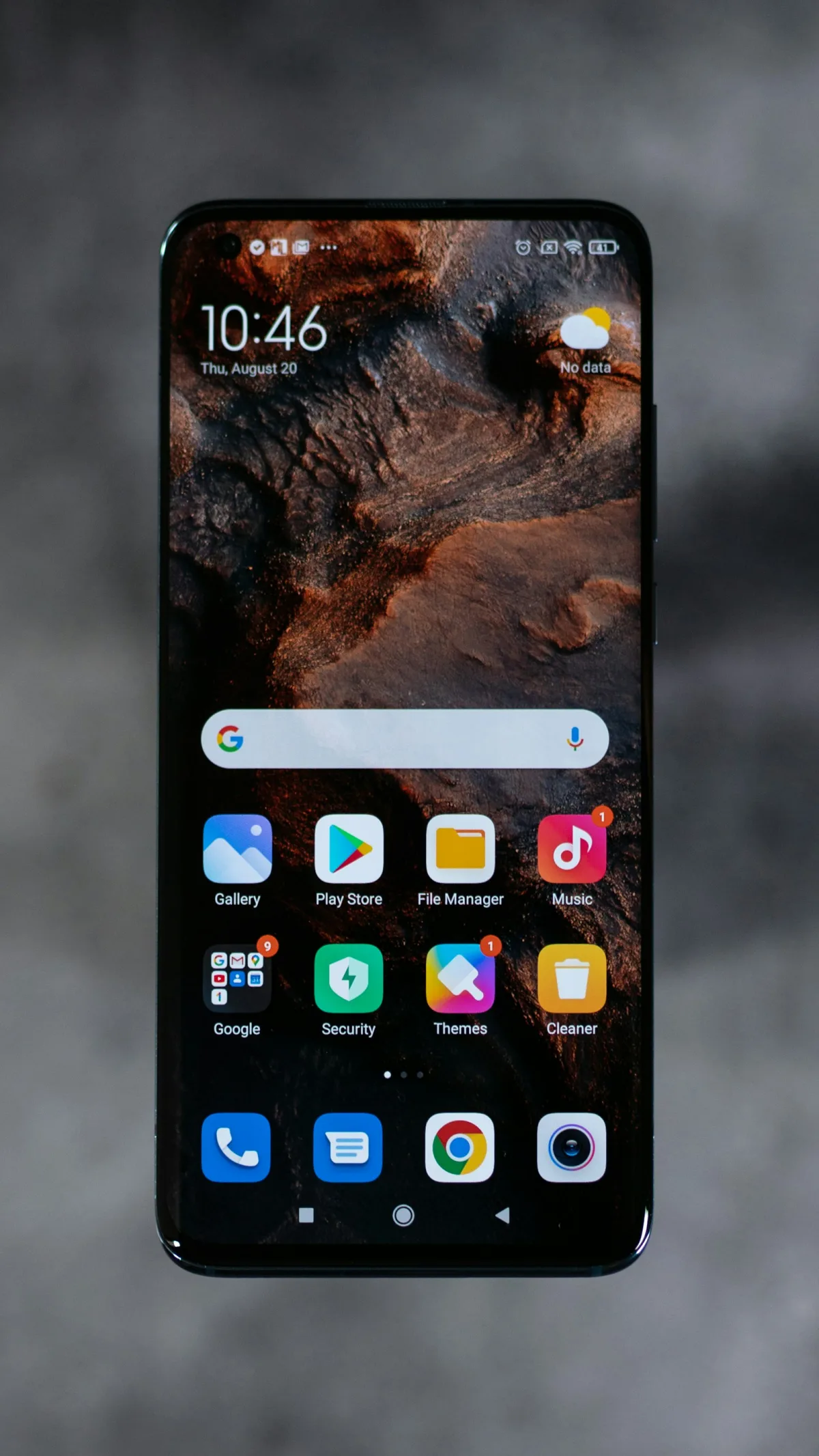 Modern flagship smartphone with premium triple camera housing and titanium frame
