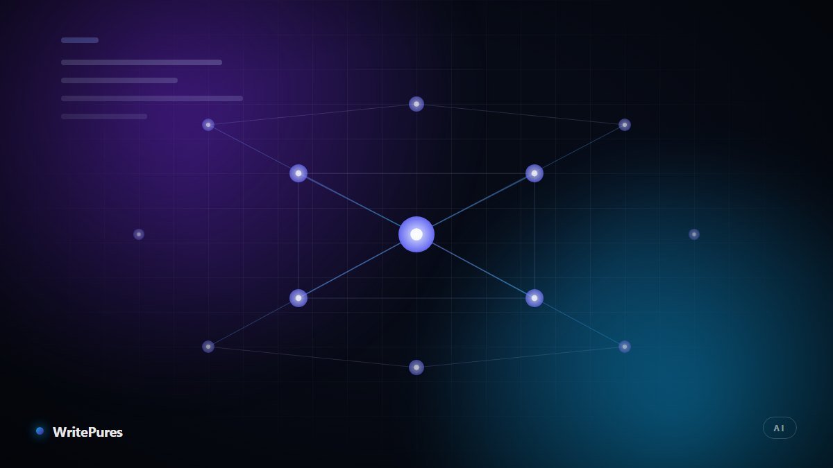 Abstract neural network with a bright central node, representing prompt engineering for AI models