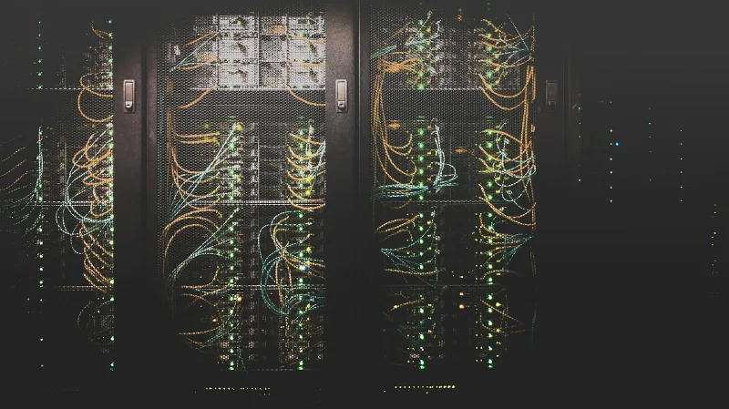 Cloud computing enterprise data center server racks running scalable microservice clusters